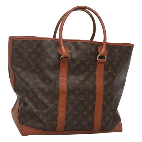 LOUIS VUITTON Monogram Sac Weekend GM Tote Bag M42420 LV Auth MX408 - Picture 1 of 16